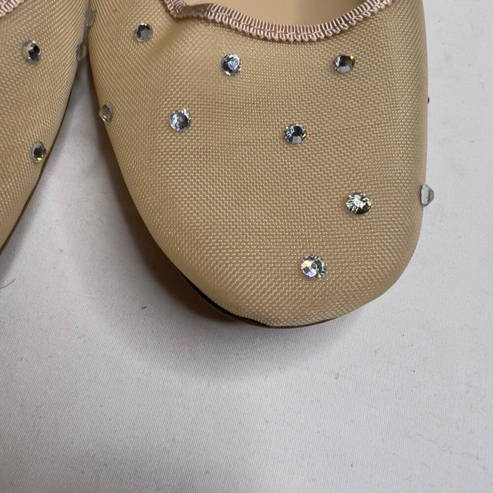 J.Crew Womens Mesh Rhinestone Mary Jane Flats Size 10 CD238 - Picture 2 of 13